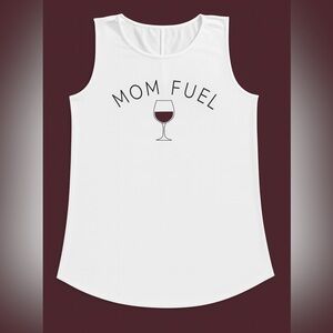 Apt. 9 White 'Mom Fuel' Tank Top